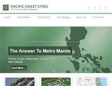 Tablet Screenshot of pacificcoastcities.com
